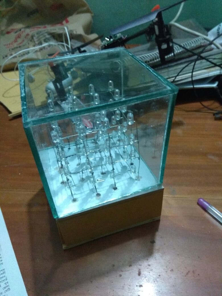 3x3 LED Cube by Me for My Most Respected Teacher